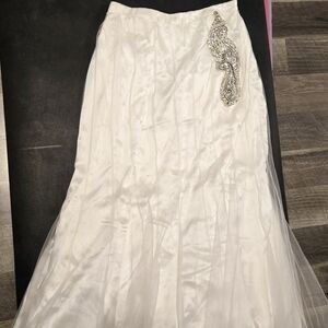 White Indian Lengha